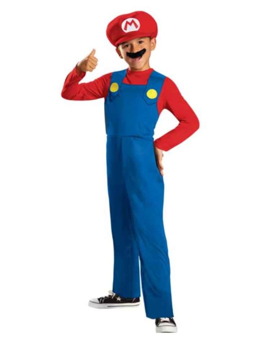 New Super Mario Kids Costume Jumpsuit with Hat And Moustache